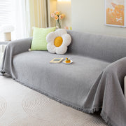 Chenille Large Throw Couch Cover Blanket With Water-resistant For Futon, Loveseat, And L-shaped Sofa