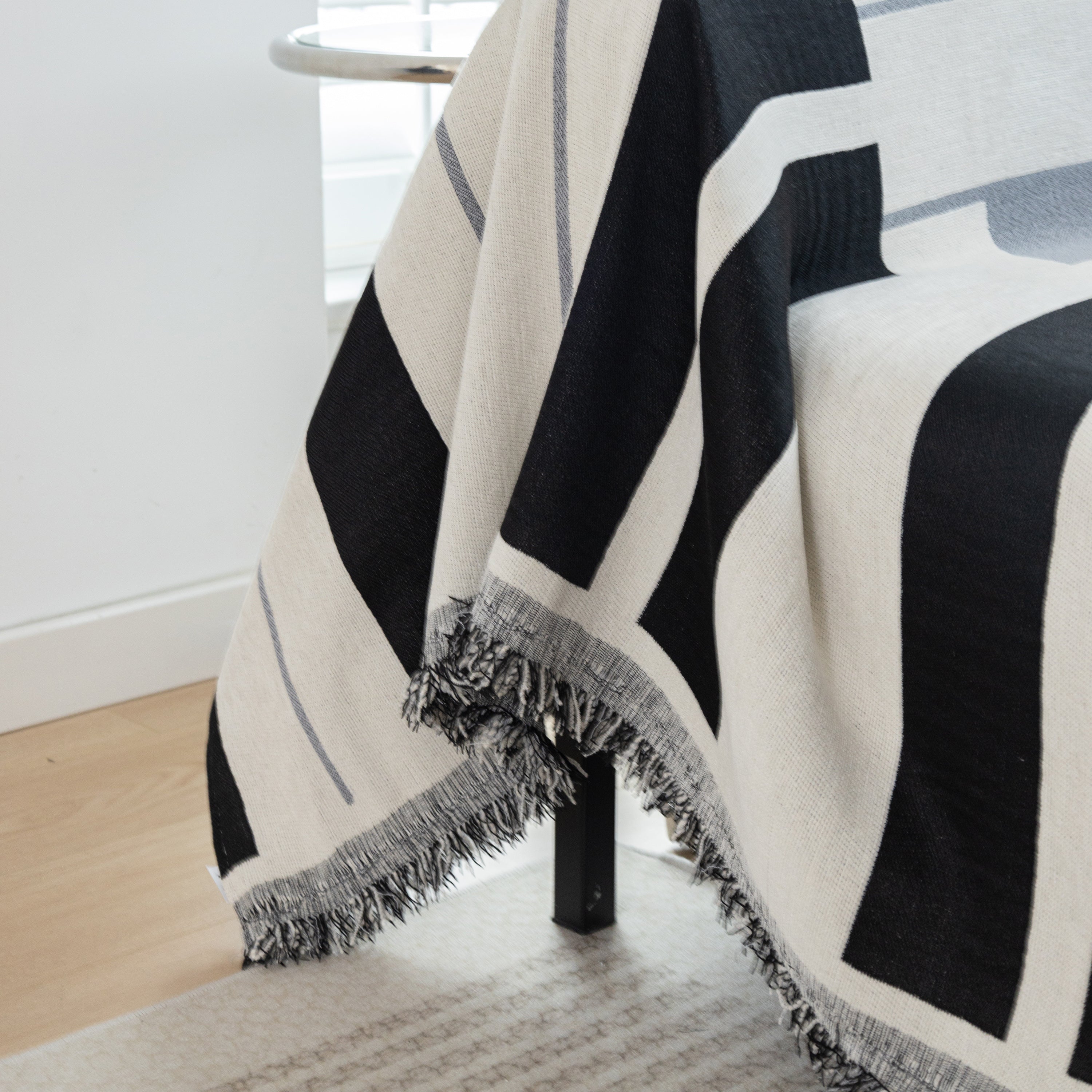 Cozy Chenille Dynamic Notes Sectional Couch Cover Blanket, Perfect Couch Throw Covers For Pets
