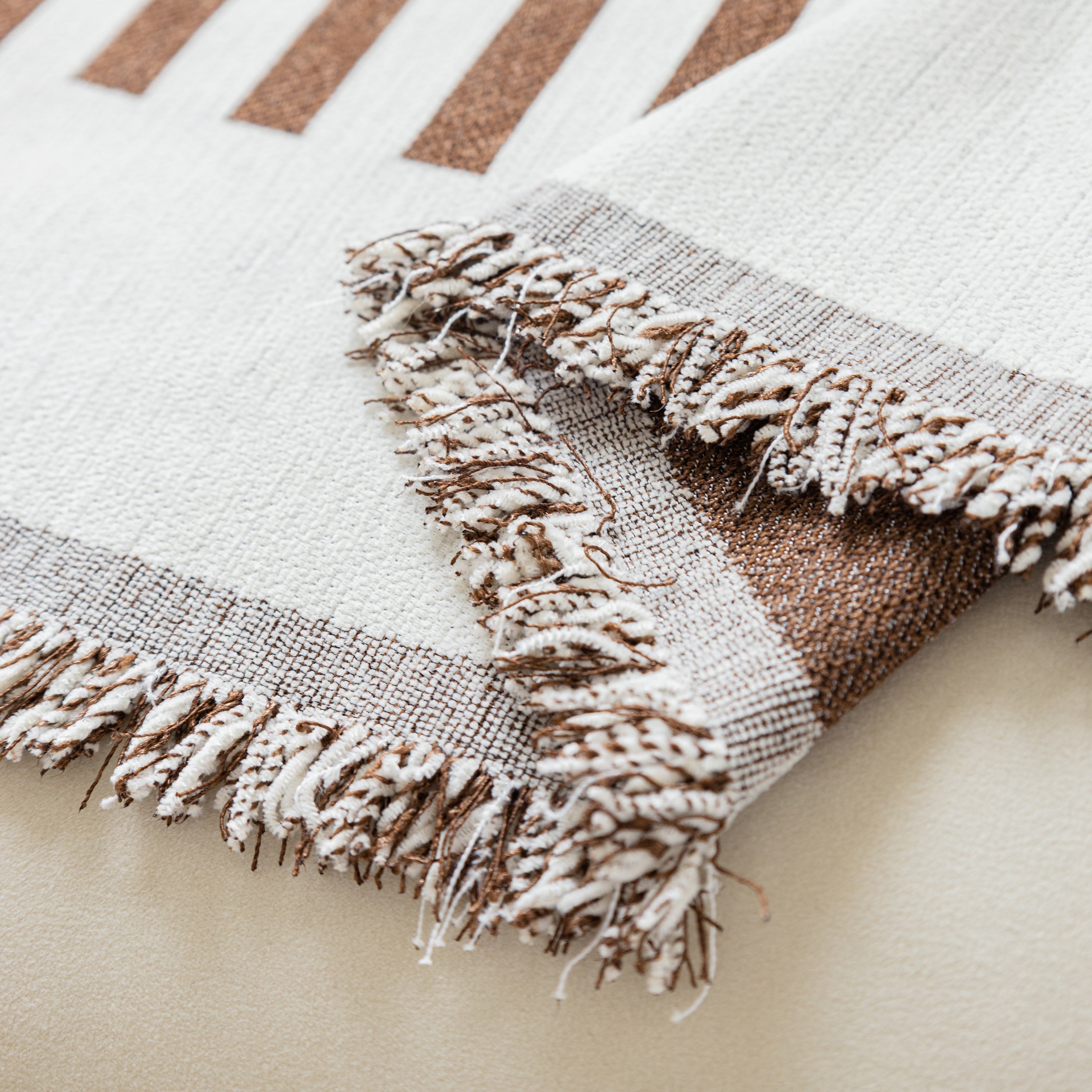 Boho Stripe Sectional Couch Cover Soft Chenille Sofa Slipcovers Blanket On The Sofa For Living Room