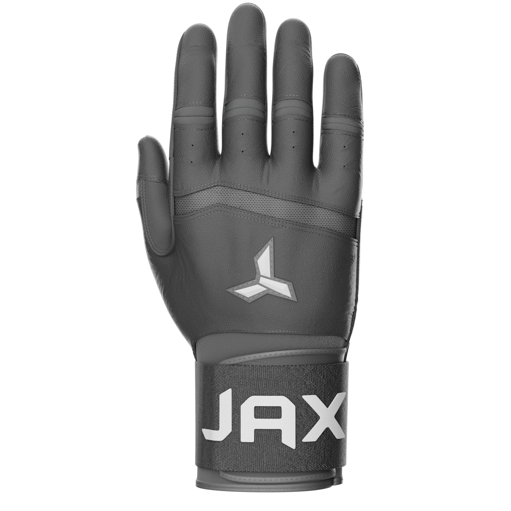 Cool Grey Strap Cuff Batting Gloves