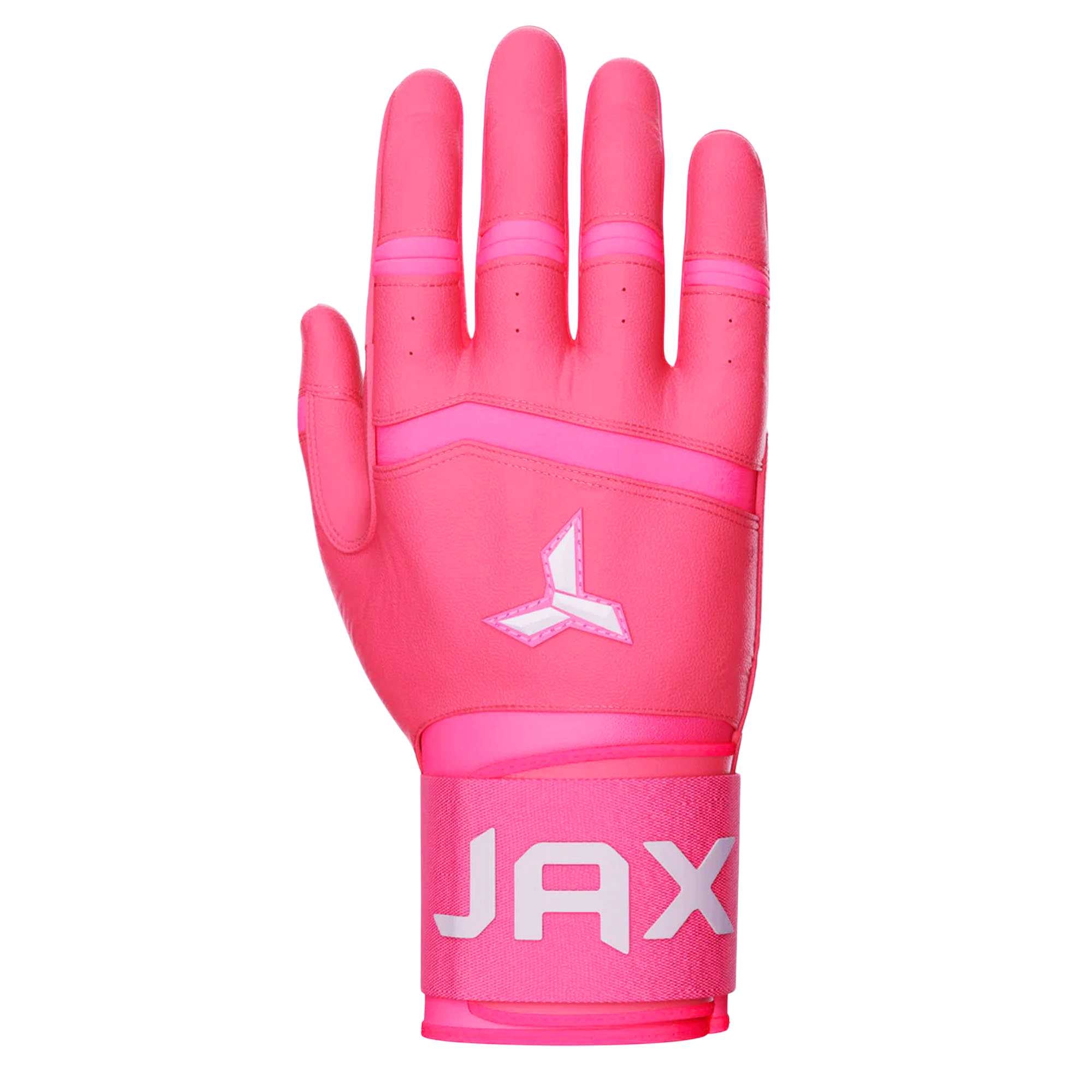 Pink Strap Cuff Batting Gloves