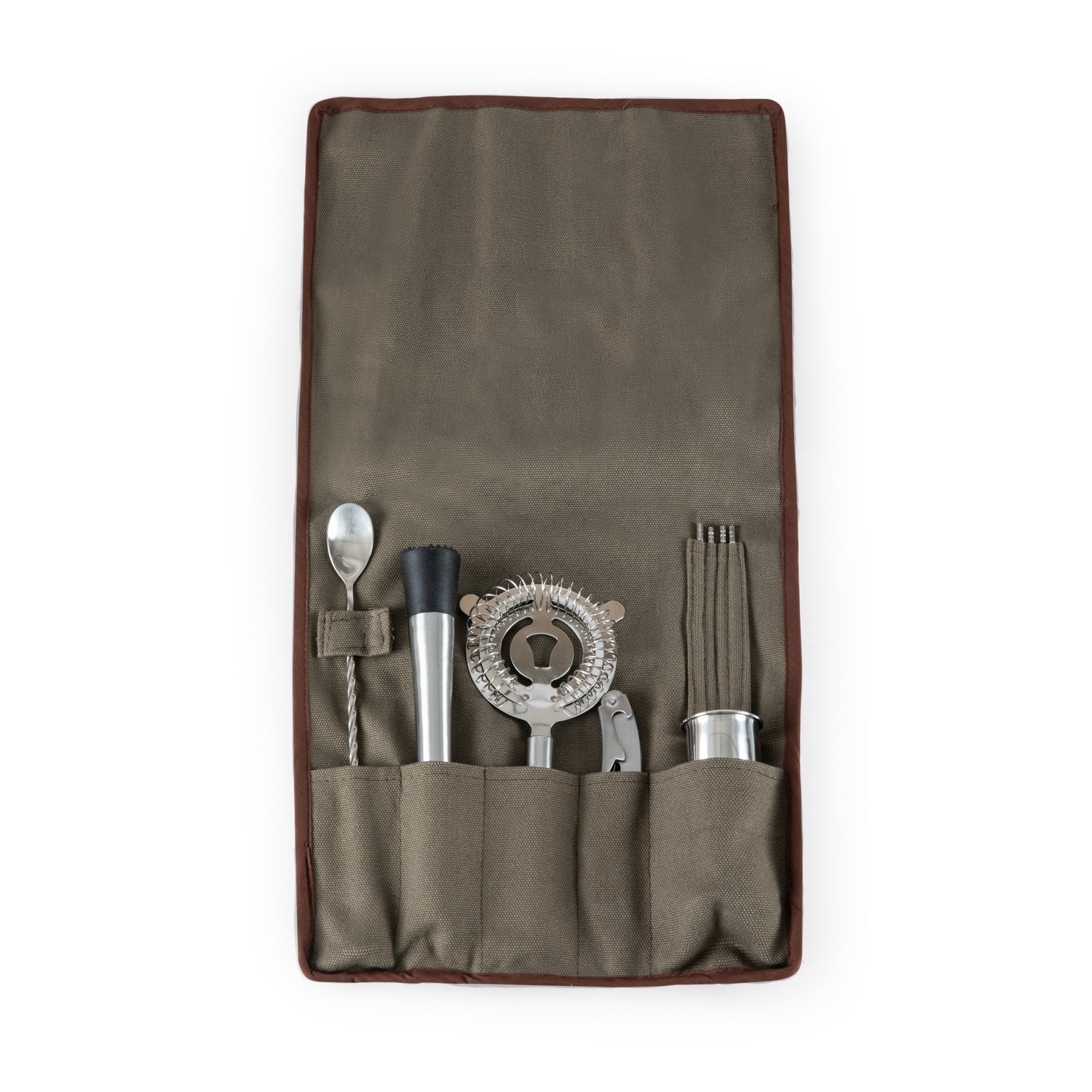 10-piece Bar Tool Roll Up Kit