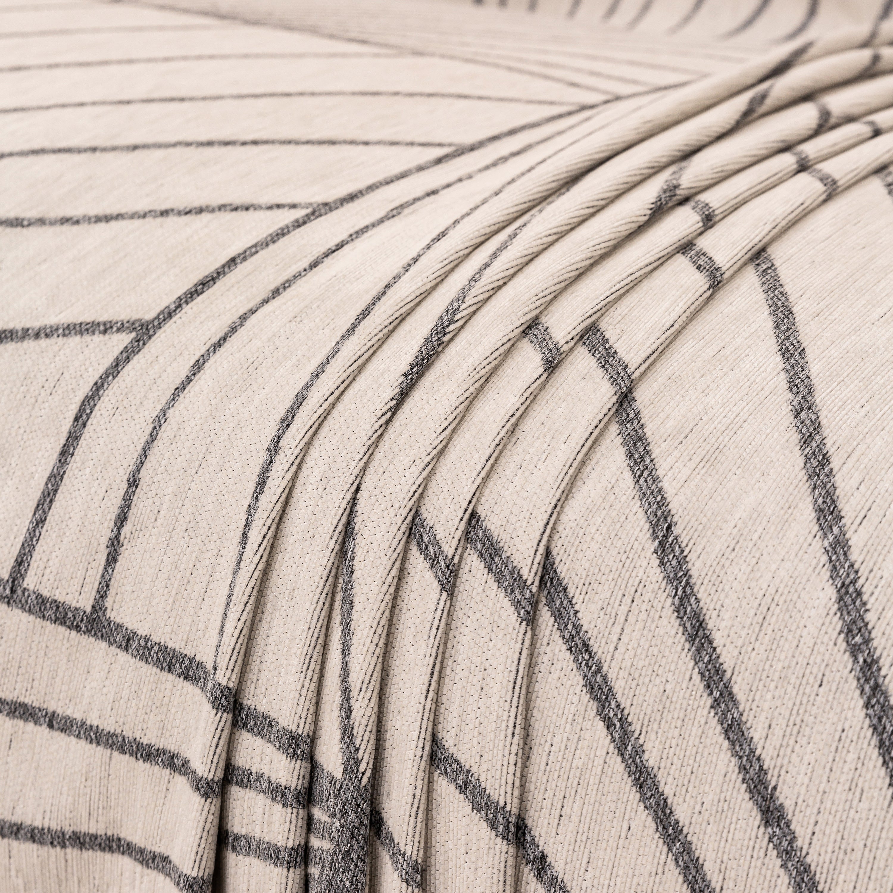 Modern Minimalist Chenille Line Pattern Sofa Cover, Dust And Scratch Resistant Throw Blankets For Couch