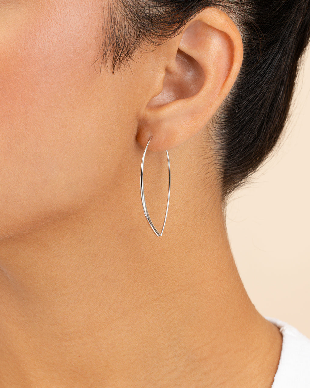 Delicate Threader Hoop Earrings Set Of 2