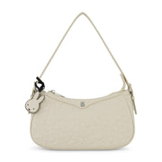 Danielle Nicole Miffy Quilted Pu Shoulder Bag With Charm In White