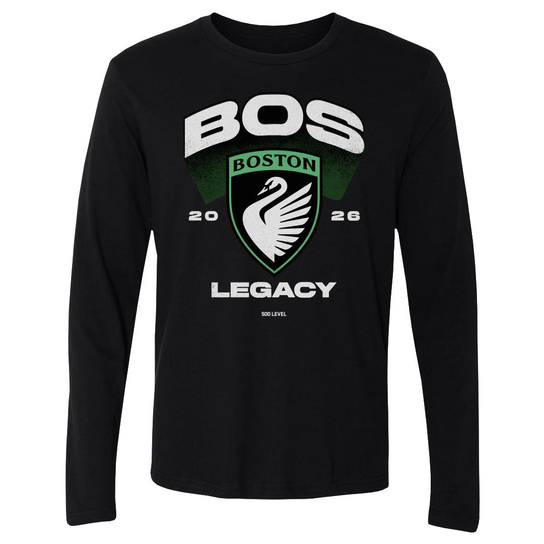 Boston Legacy FC Emblem WHT Long Sleeve T-Shirt