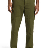 Officine Générale Men's Orson Cotton Twill Cargo Pants In Green Moss Size 36 Us