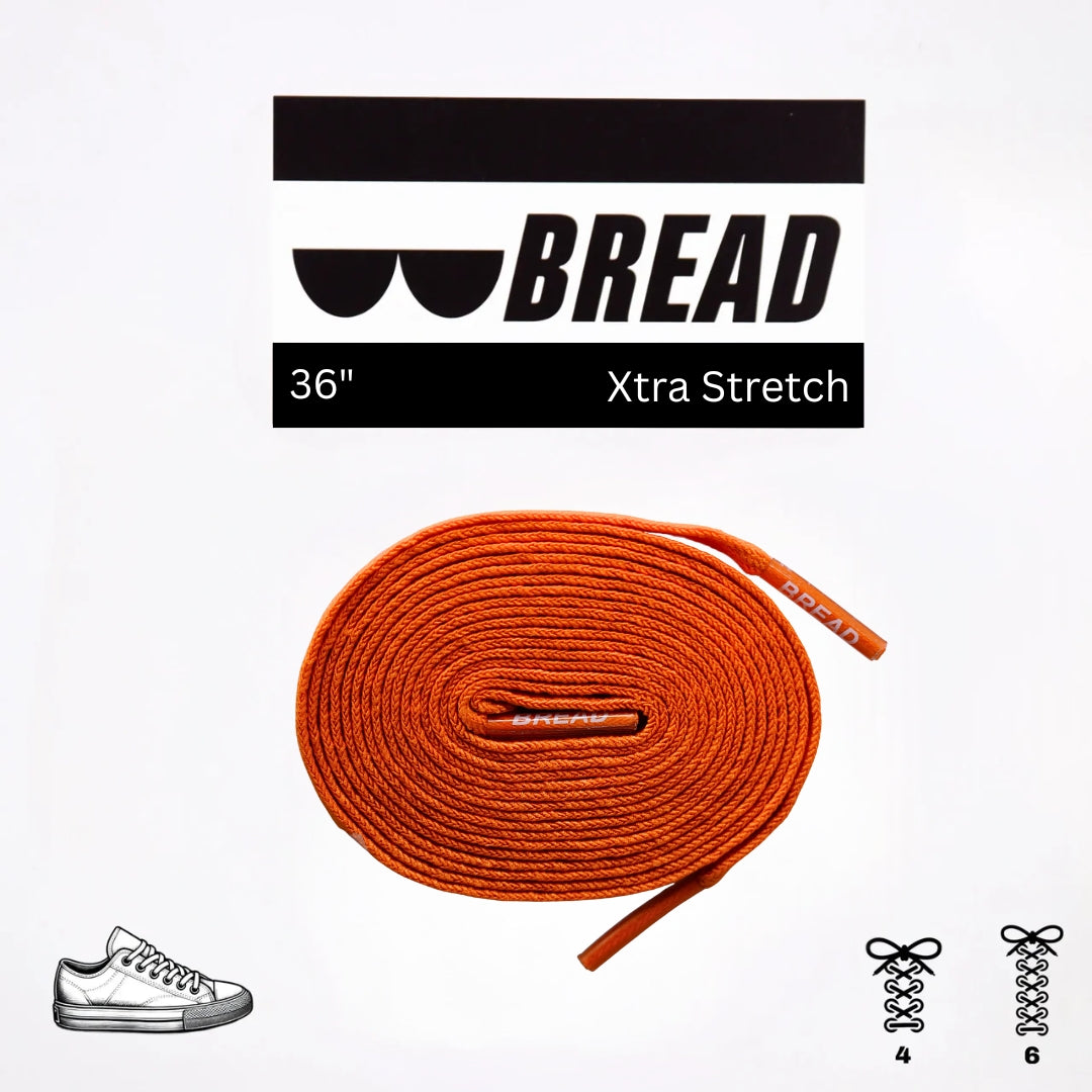 Coral Orange Elastic Shoelaces
