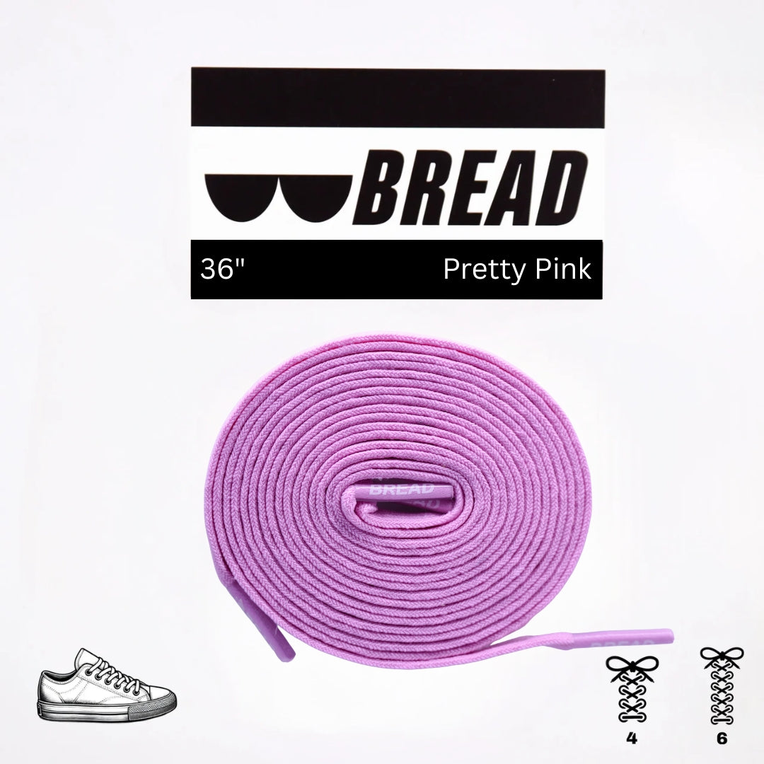 Pretty Pink Elastic Shoelaces