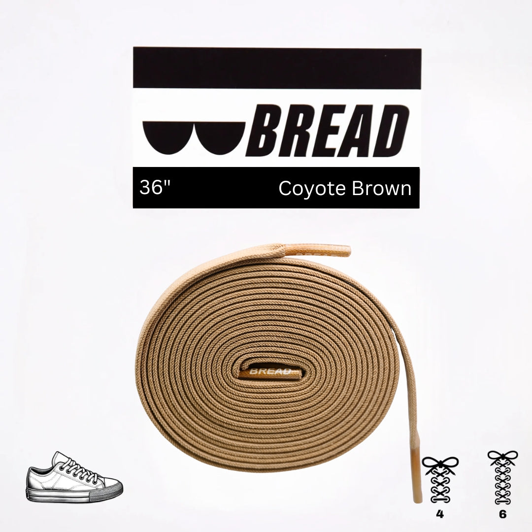 Coyote Brown Elastic Shoelaces