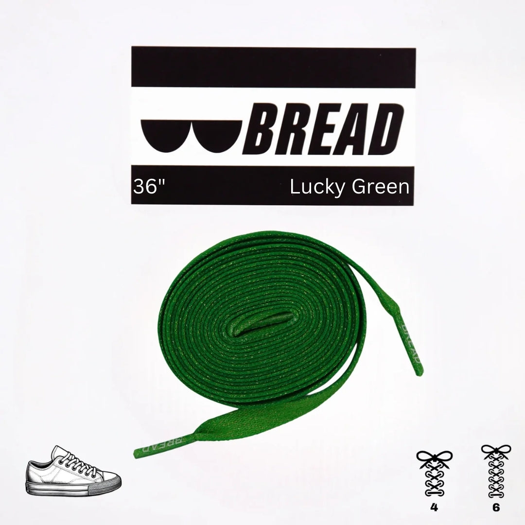 Lucky Green Elastic Shoelaces