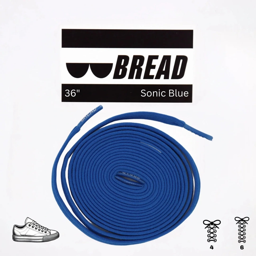 Sonic Blue Elastic Shoelaces
