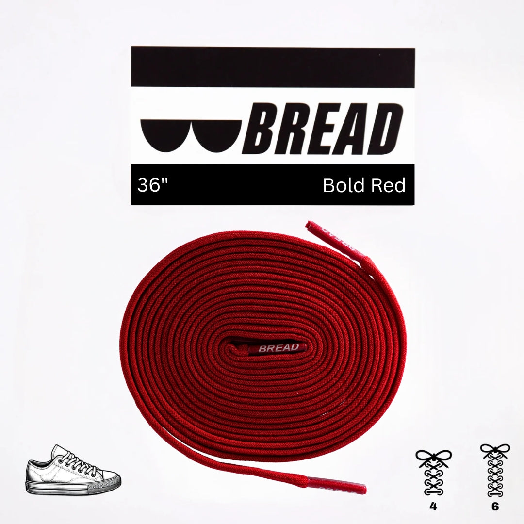 Bold Red Elastic Shoelaces