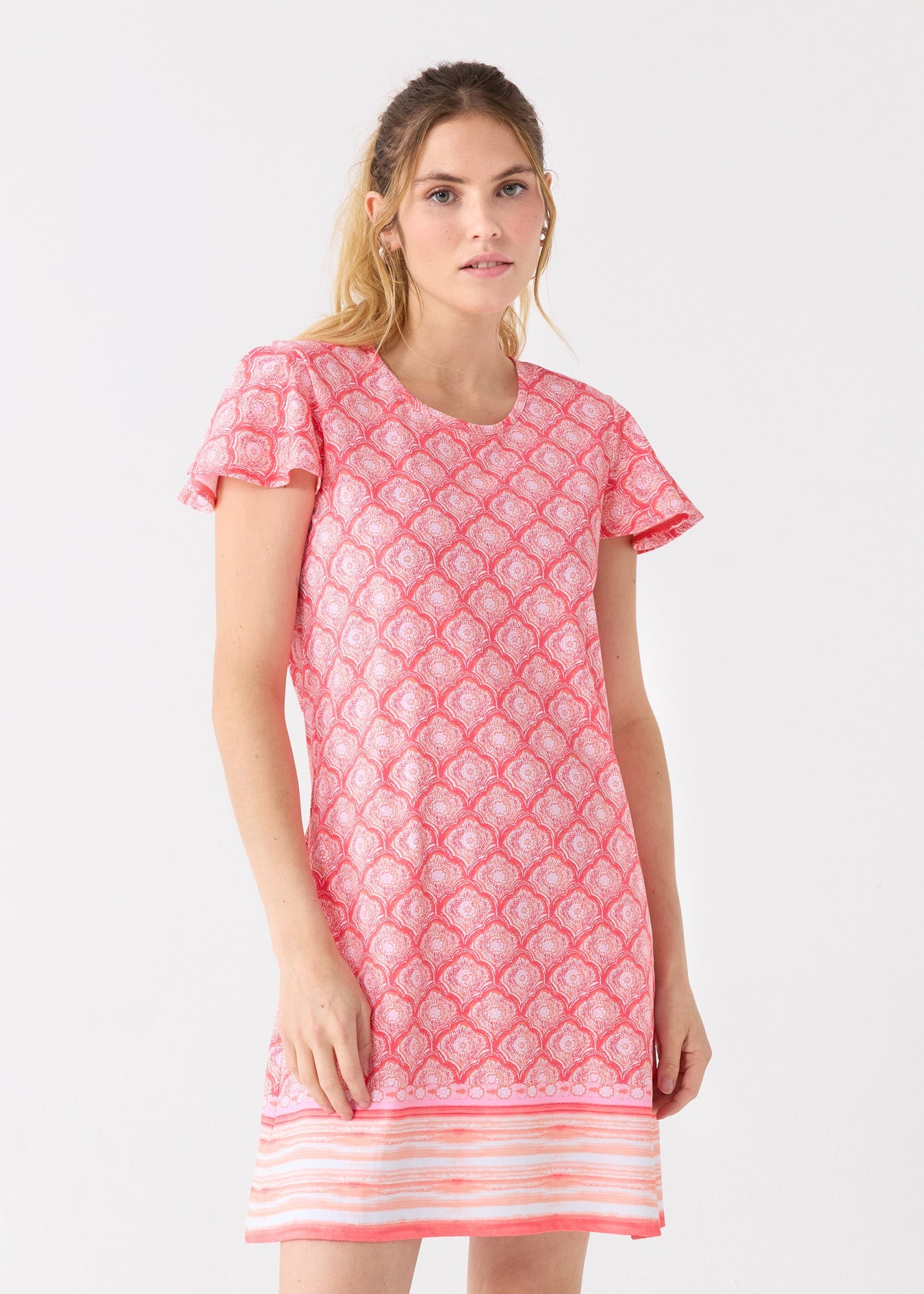 Amelia Island Ruffle Short Sleeve Dress | Includes Plus Size