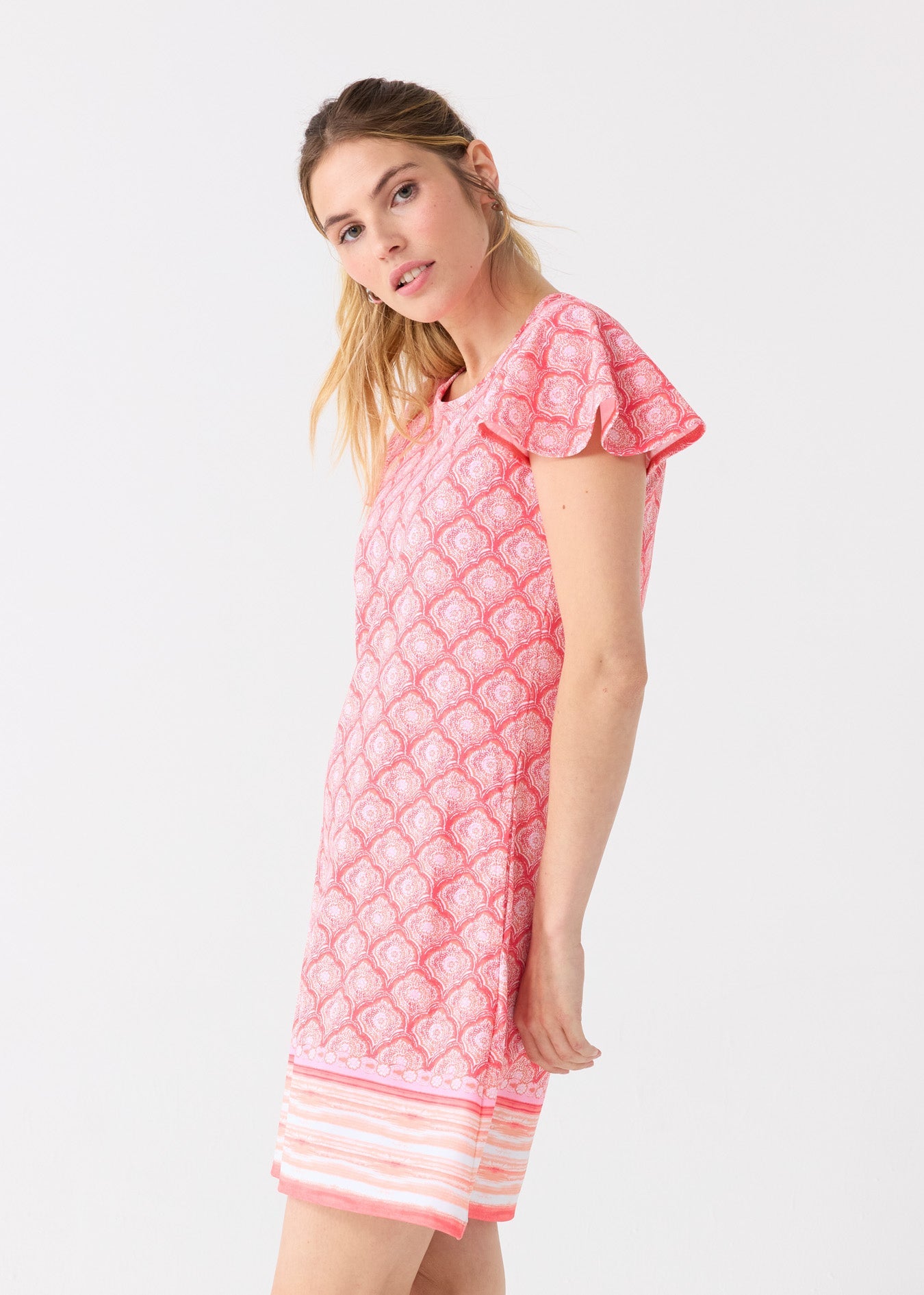 Amelia Island Ruffle Short Sleeve Dress | Includes Plus Size