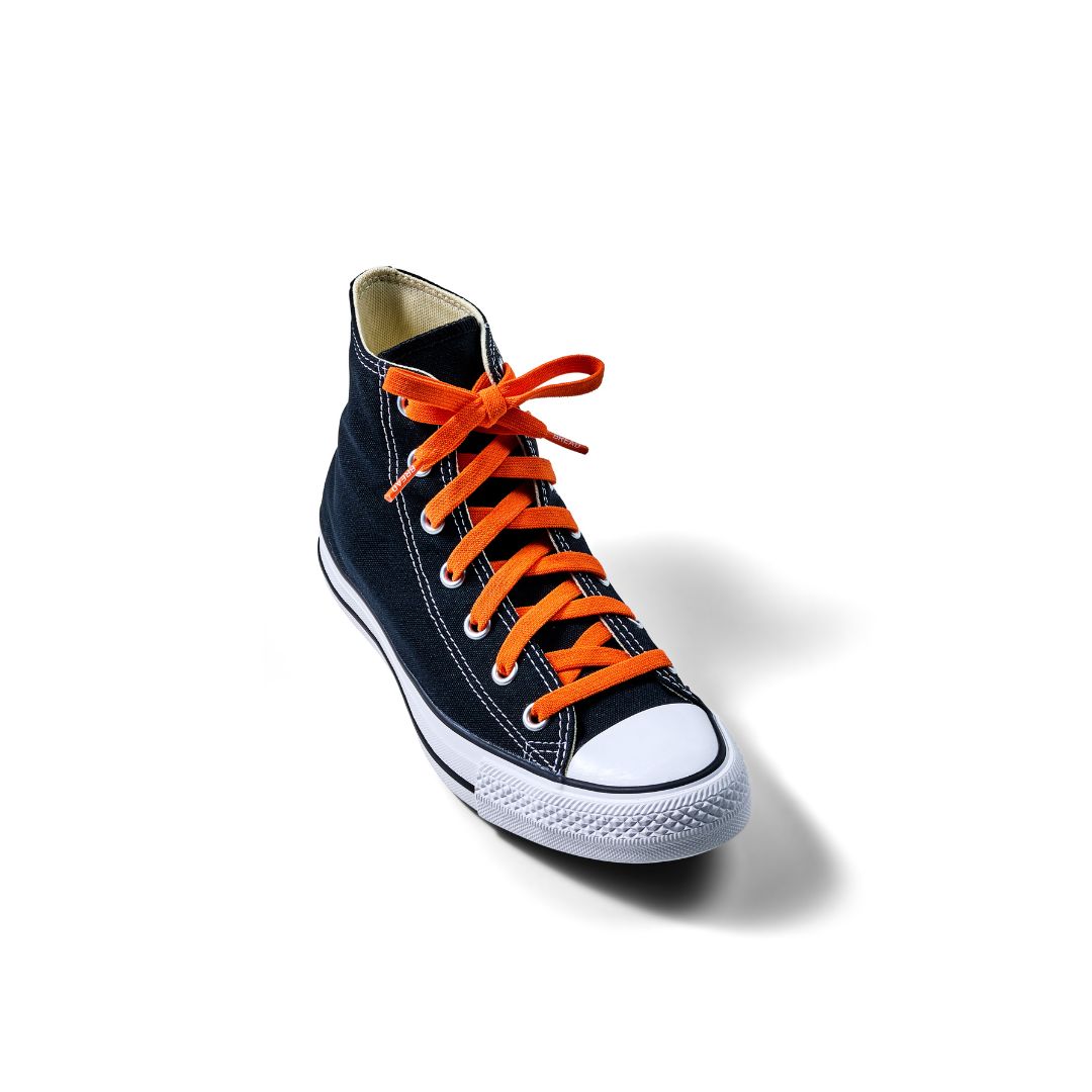 Coral Orange Elastic Shoelaces
