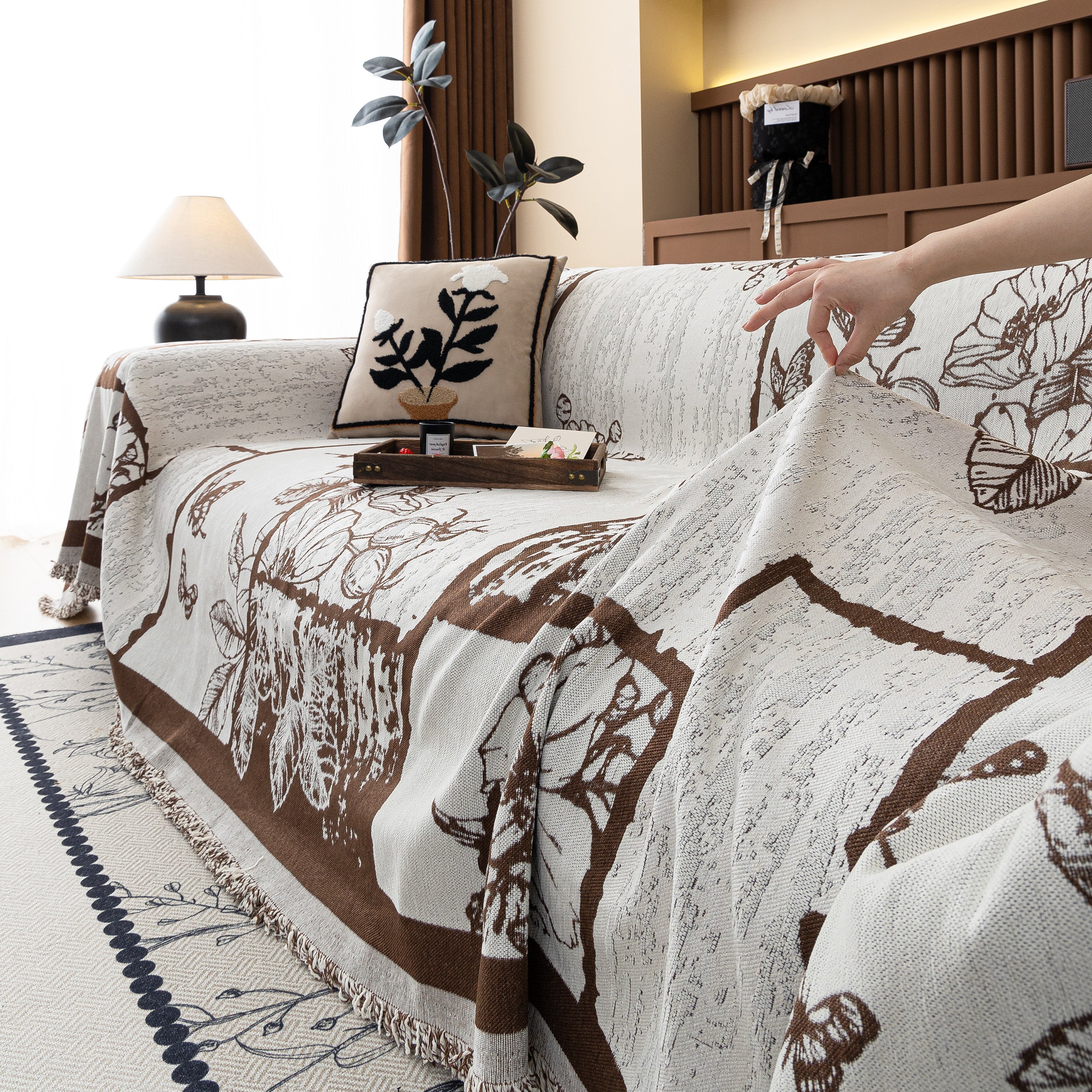 Fashion Couch Cover Blanket Bohemian Sectional Sofa Protector Furniture Covers For Sofas