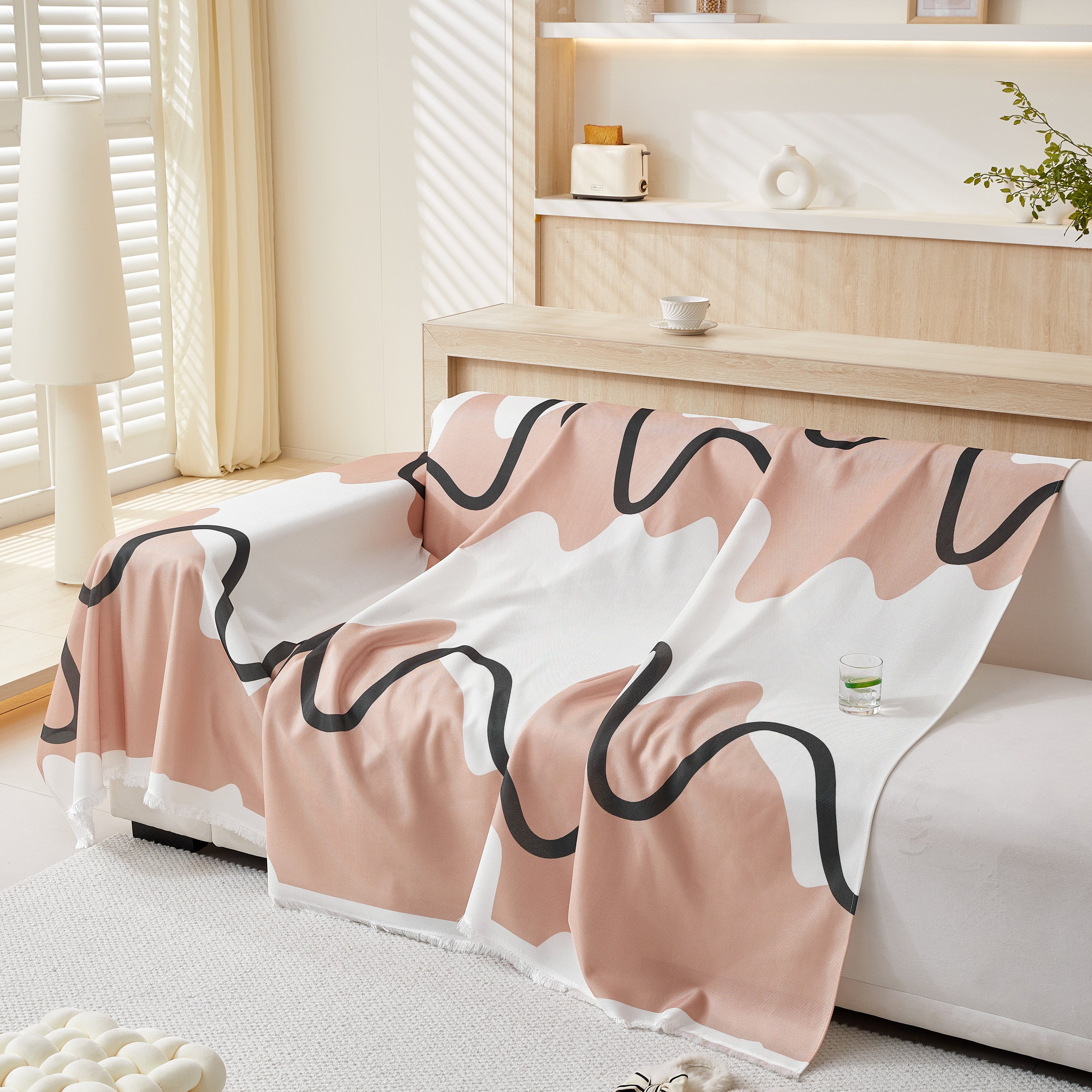 Lightweight Washed Soft Breathable Throw Blanket Perfect For Summer, Great Blanket Layer For Couch