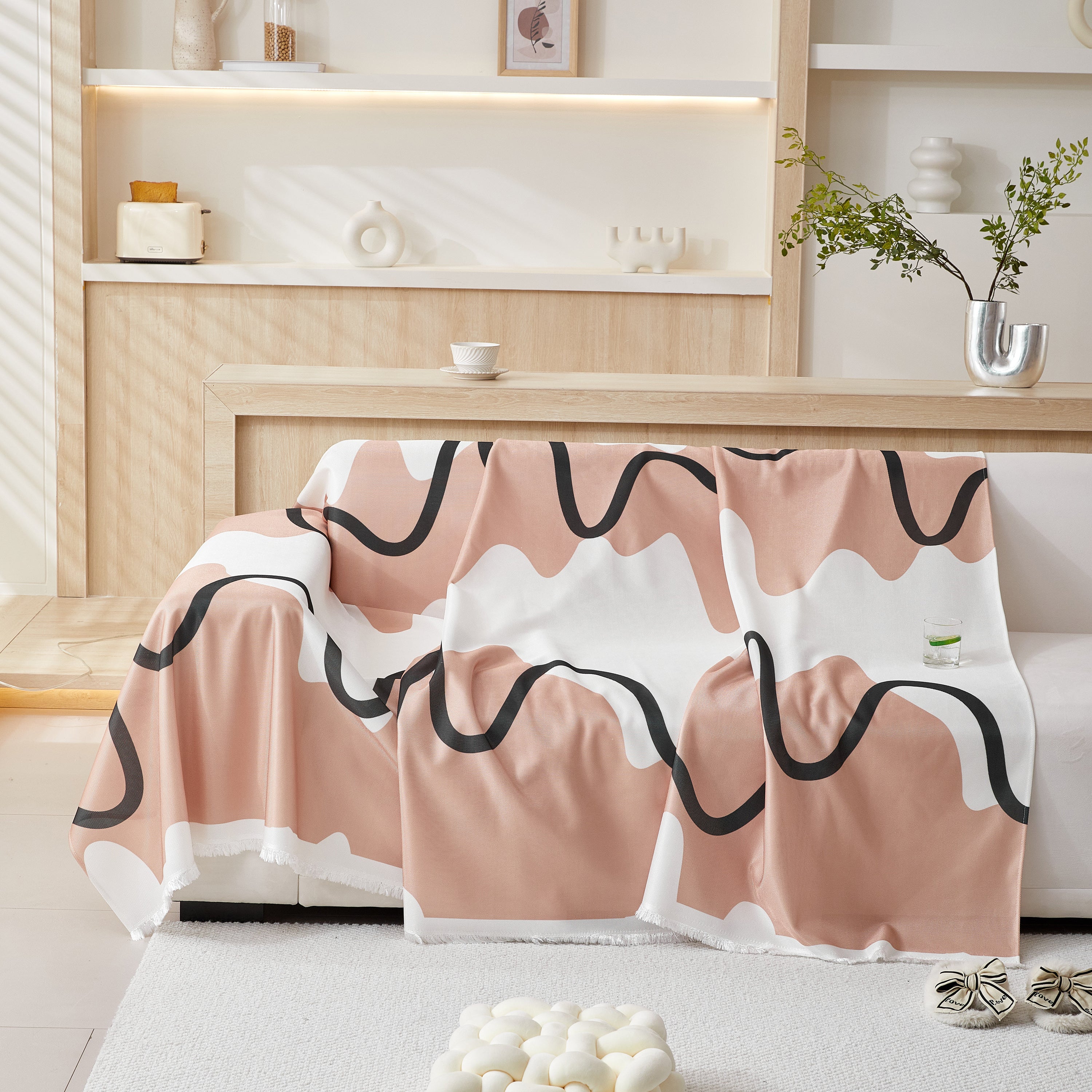 Lightweight Washed Soft Breathable Throw Blanket Perfect For Summer, Great Blanket Layer For Couch