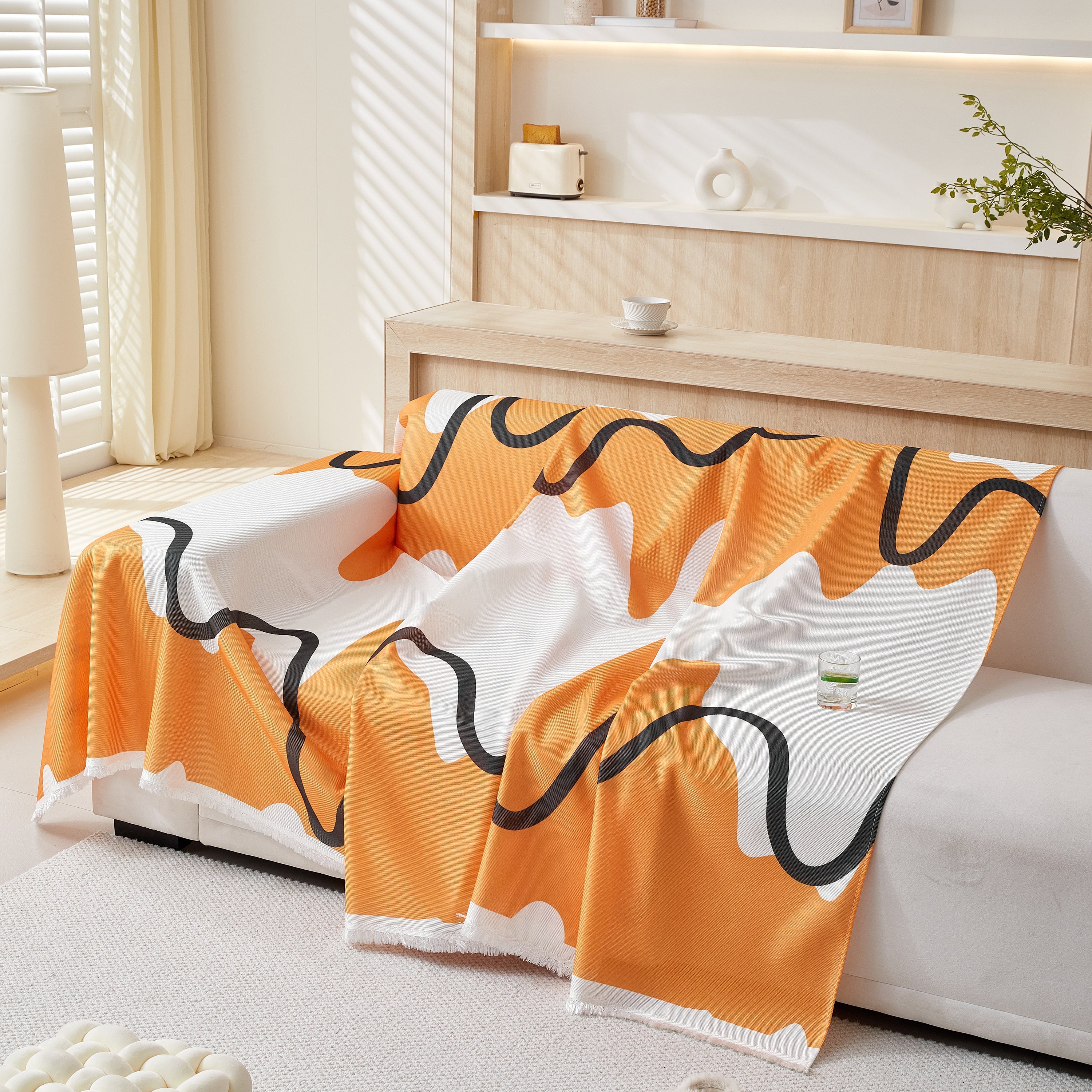 Lightweight Washed Soft Breathable Throw Blanket Perfect For Summer, Great Blanket Layer For Couch