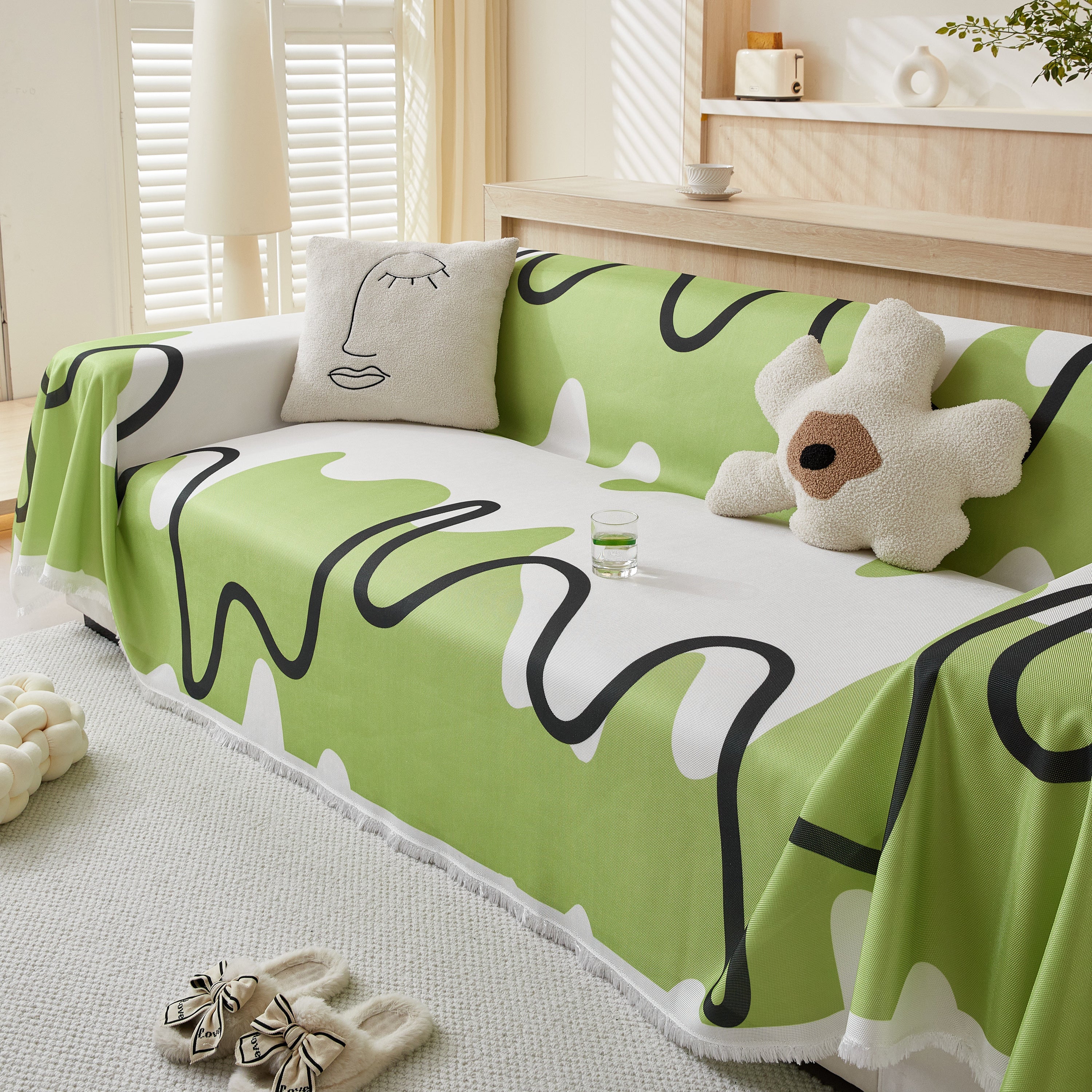 Lightweight Washed Soft Breathable Throw Blanket Perfect For Summer, Great Blanket Layer For Couch