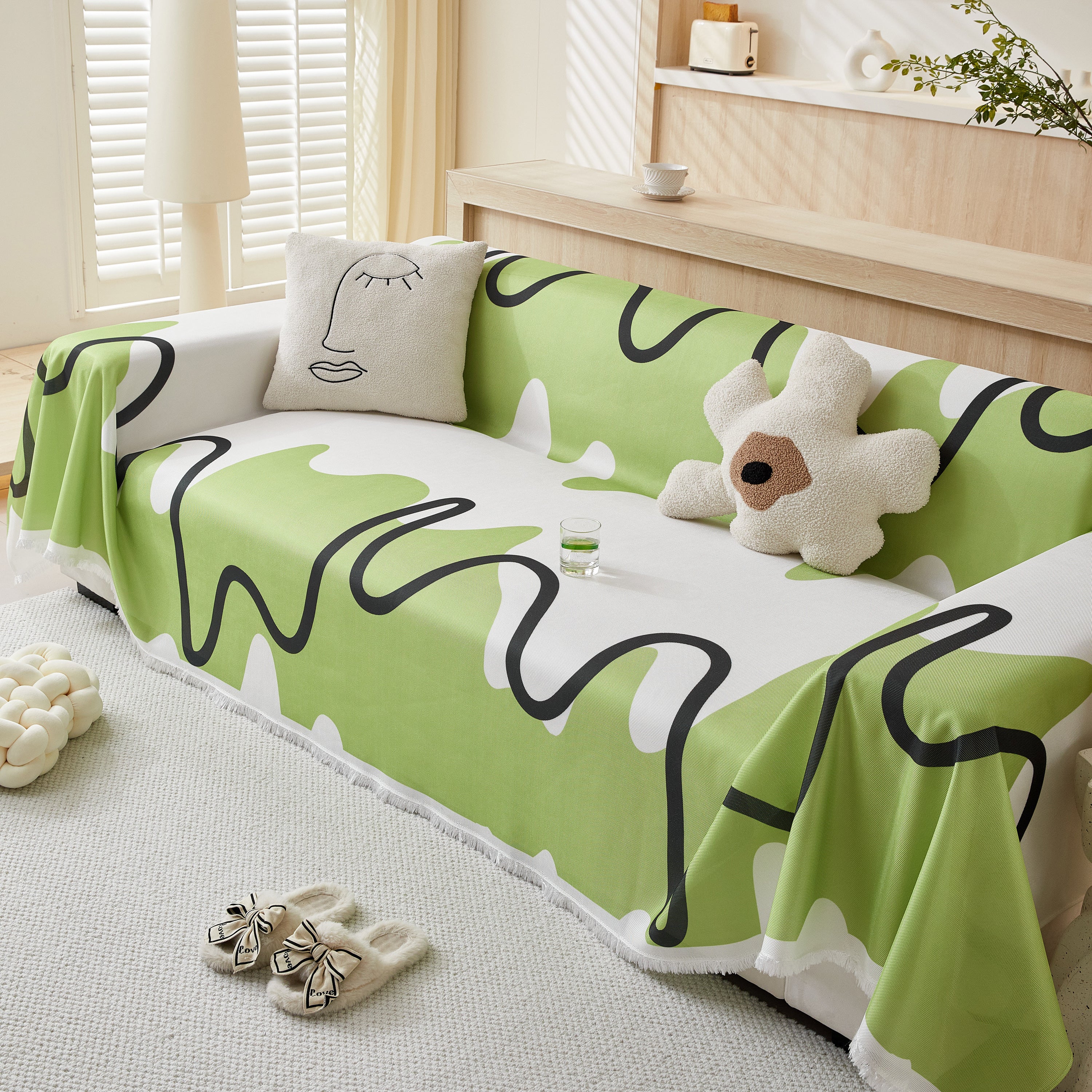 Lightweight Washed Soft Breathable Throw Blanket Perfect For Summer, Great Blanket Layer For Couch