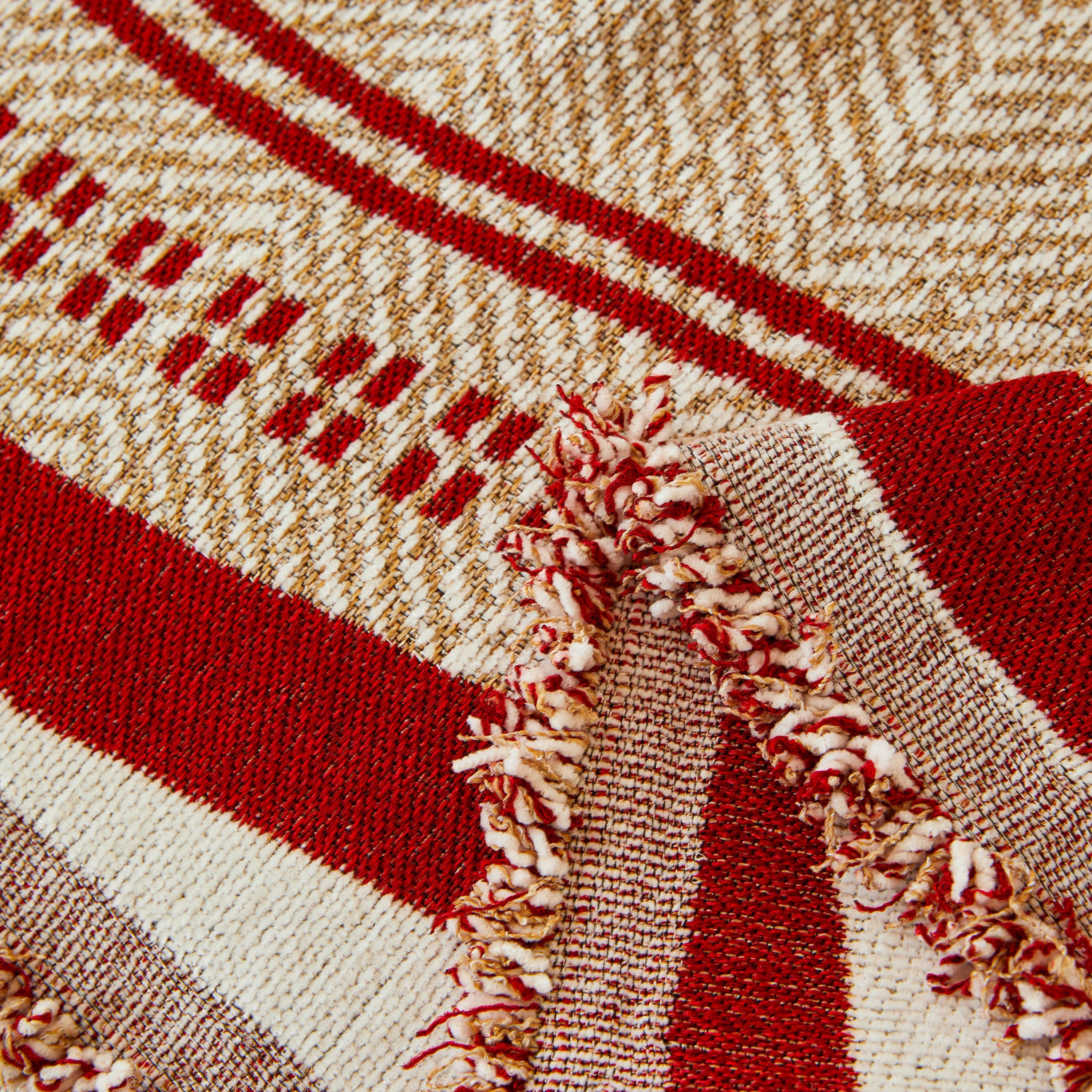 Reversible Herringbone Sofa Cover, 2-in-1 Classic British Throw Blanket For Couch
