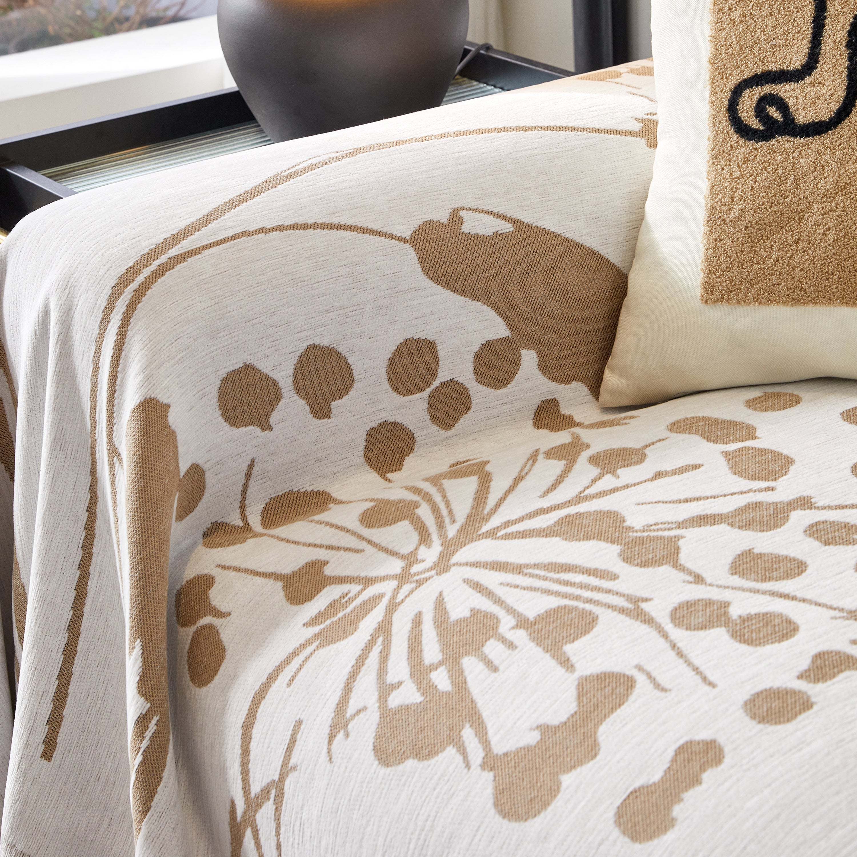 Dandelion Blanket Throw For Sofas Chenille Furniture Couch Cover, Couch Cushion Cover For Kids, Pets