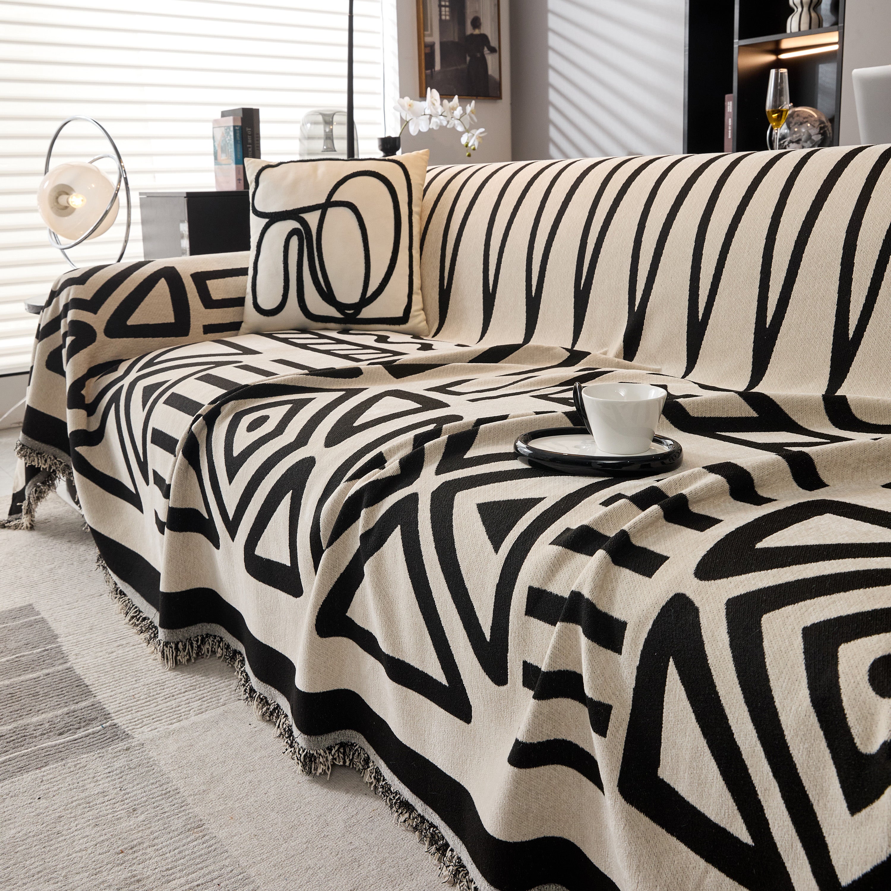 Boho Chenille Sofa Throw Covers Sectional Sofa Couch Cover Sofa Protector Covers