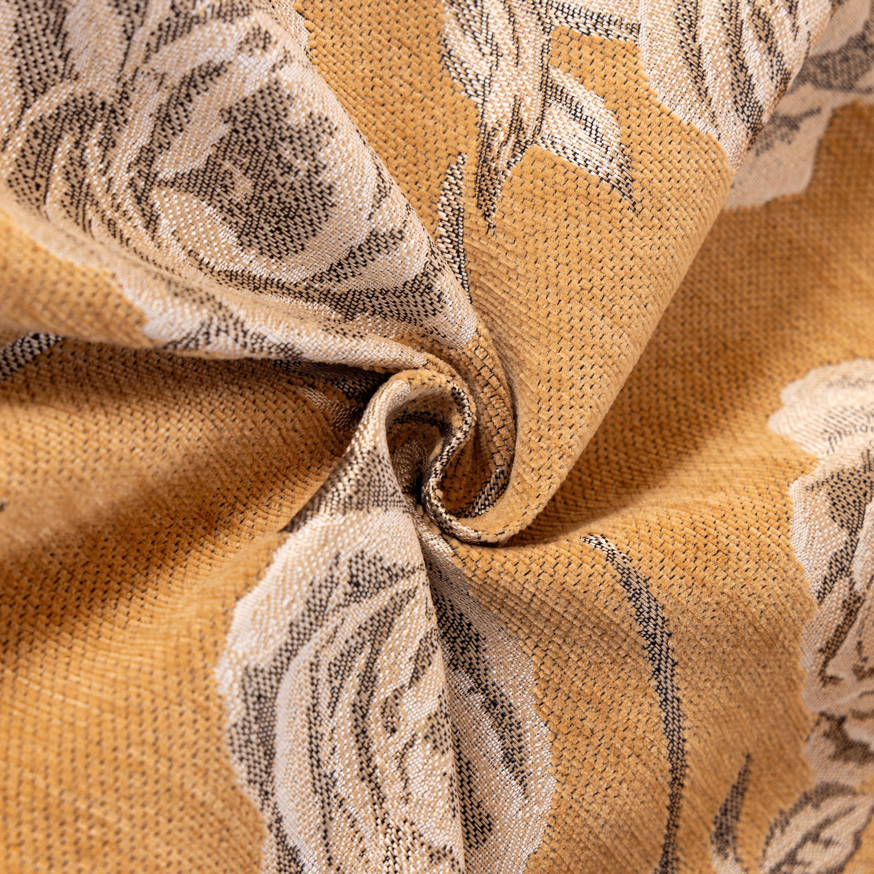 French Country Floral Sofa Cover With Ruffled Skirt, Farmhouse Decor For Living Room