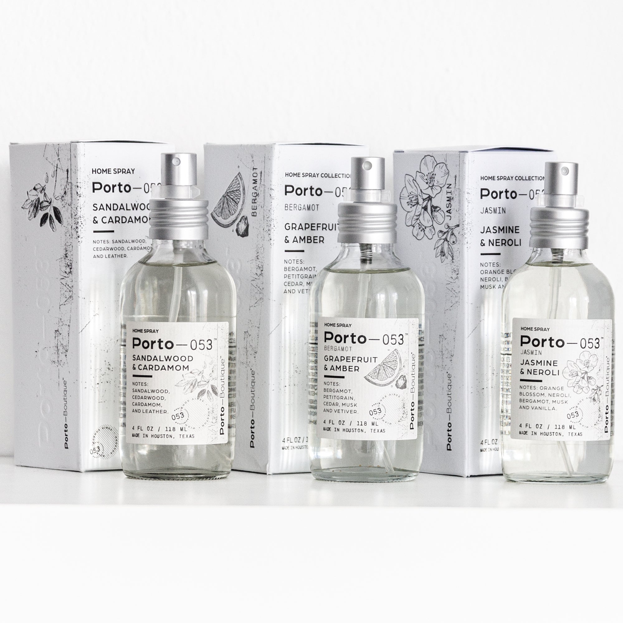 Porto-053 Room Spray — Premium Home Fragrance, Linen & Fabric Freshener | 4 Oz