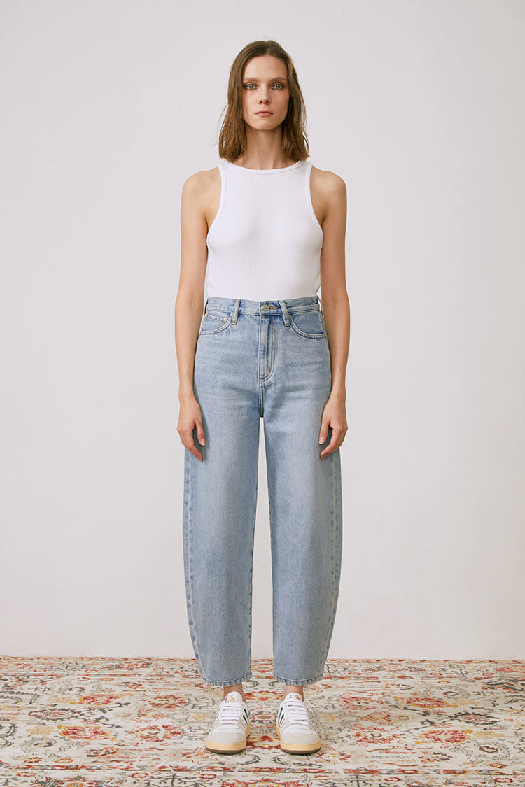 Queens Of Noise High Rise Barrel Jeans [Final Sale]