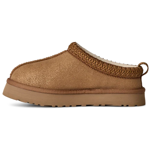 UGG Kids Tazz Dazzle Platform Slipper Chestnut Brown