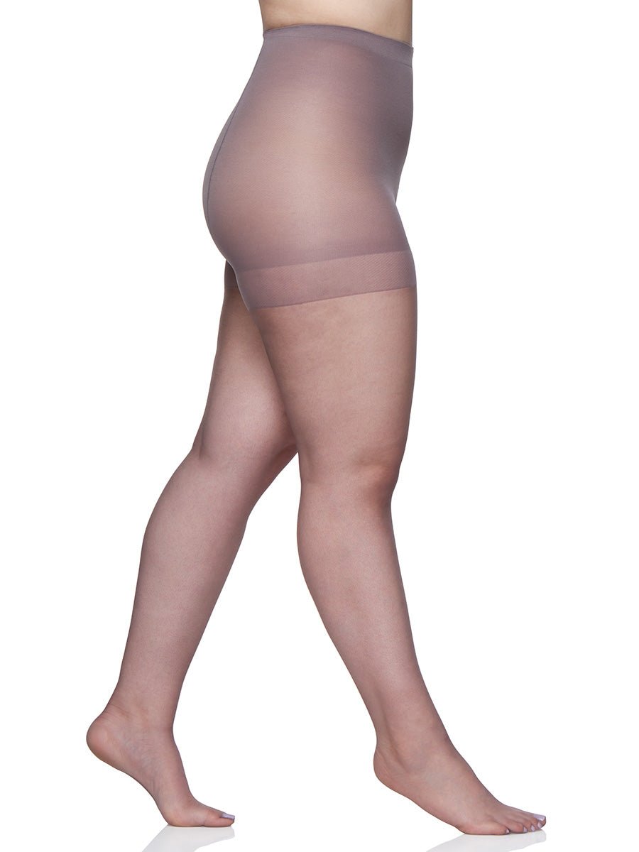 Queen Ultra Sheer Control Top Pantyhose With Sandalfoot Toe