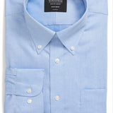 Nordstrom Classic Fit Non-Iron Dress Shirt In Blue Azurite Size 19.5 - 38