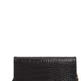Nordstrom Sandra Leather Clutch Black Size Small