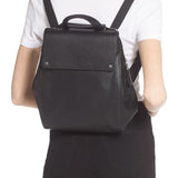 Treasure & Bond Amari Pebbled Leather Backpack White