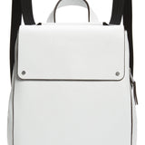 Treasure & Bond Amari Pebbled Leather Backpack White
