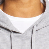 Bp. Large Grey Heather Cotton Blend Thermal Hoodie