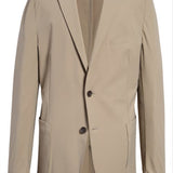 Nordstrom Trim Fit Tech Stretch Travel Sport Coat In Tan Ermine Size 42 Long