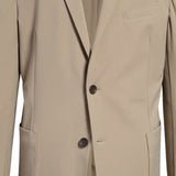 Nordstrom Trim Fit Tech Stretch Travel Sport Coat In Tan Ermine Size 42 Long