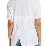 Caslon Notch Back Cotton Blend T-Shirt - Blue Ensign - Size XS
