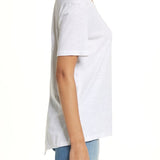 Caslon(R) Notch Back Cotton Blend T-Shirt In Navy White Charm Stripe At Nordstrom Size X-Small
