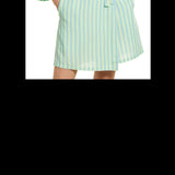 BP. Women's Blue Robbia Simple Stripe Short Robe Size Large