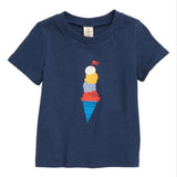 Tucker + Tate Graphic Tee In Navy Denim Summer Treat At Nordstrom Size 9M