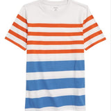 Nordstrom Kids Grey Fog Stripe T-shirt - Size S