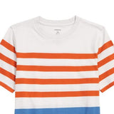 Nordstrom Kids Grey Fog Stripe T-shirt - Size S