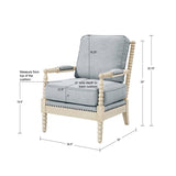 Automata Arm Chair with Open-Back Spindle and Turned Design