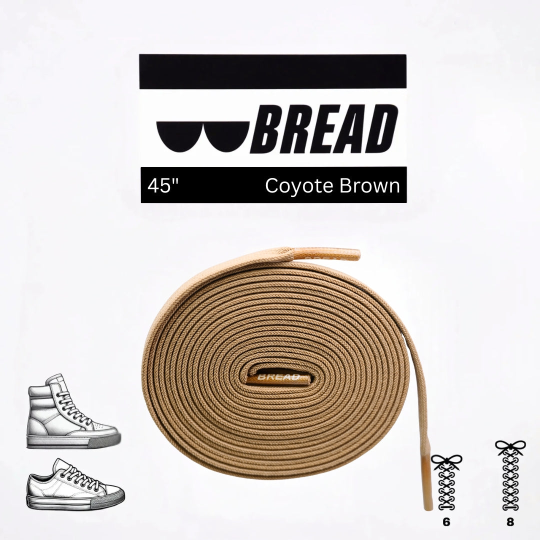 Coyote Brown Elastic Shoelaces