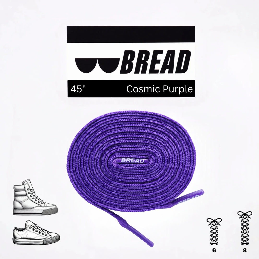 Cosmic Purple Elastic Shoelaces